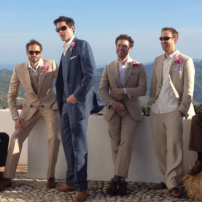 Three Piece Silk Linen Suits photo